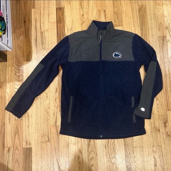Champion Men’s Penn State PSU Football Full Zip Fleece Jacket - Picture 1 of 6